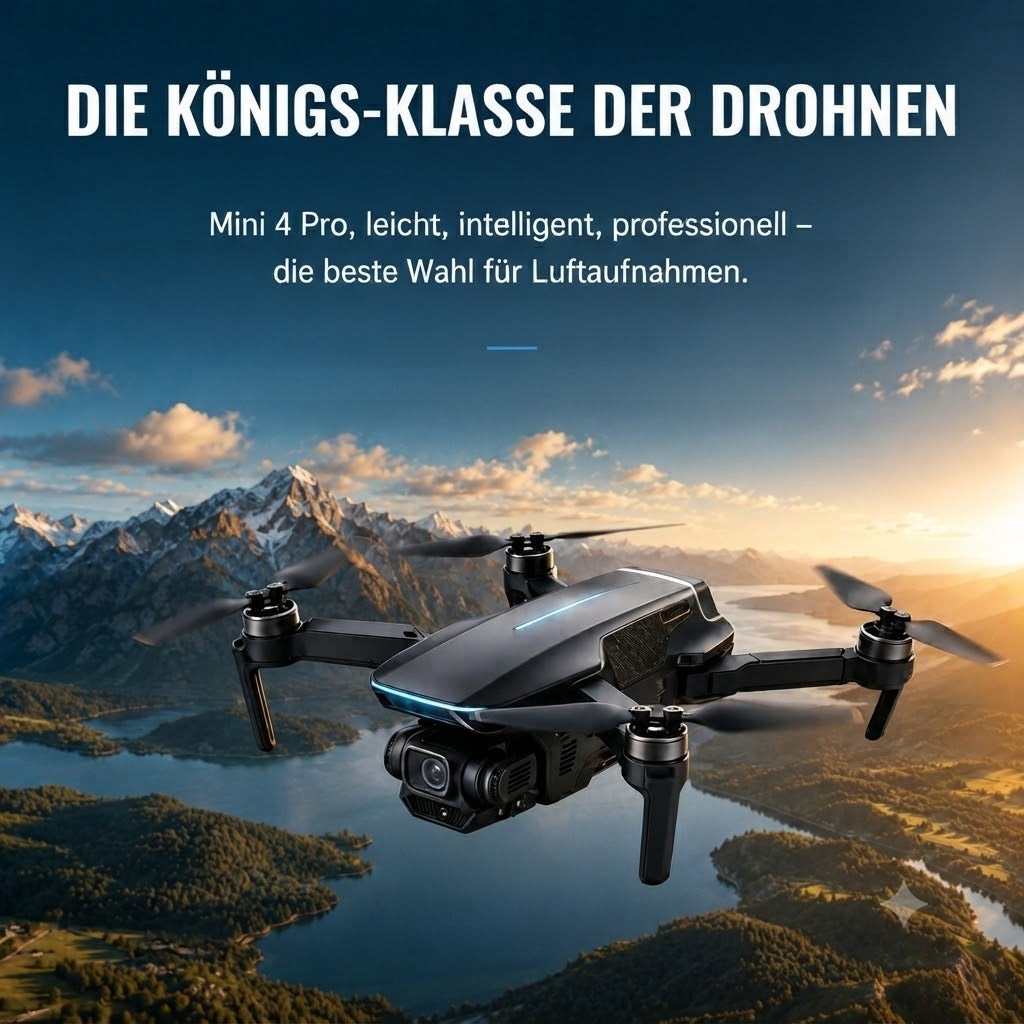 4K Mini-Drohne unter 249 g – Land & Wasser mit 360° Active Tracking
